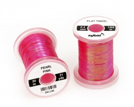 Flat Tinsel, 0.4 mm, Pearl Pink